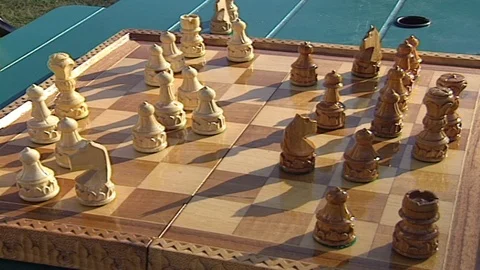 CHESS PIECES PLAY THEMSELVES Stock-Footage 97284160