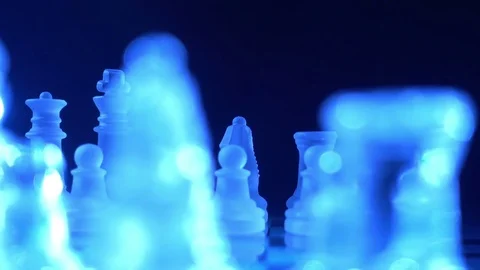 Chess pieces, ready to play. Видео 75801275