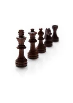 Chess pieces set Stock Photos