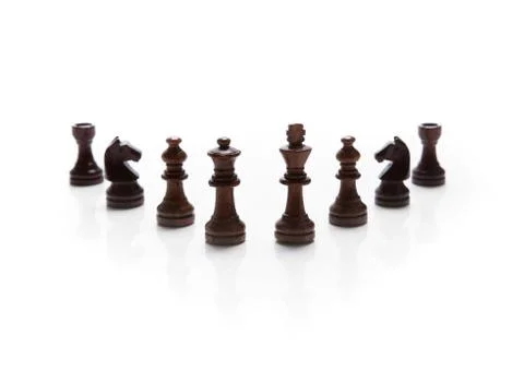 Chess pieces set Foto stock