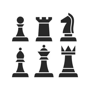 Chess pieces set vector illustration Illustrazione stock