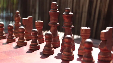 Chess Pieces Setup Stock-Footage 54289161