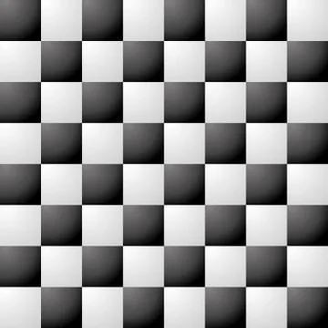 Chess pieces vector in 3D optics black and white Stock Illustration