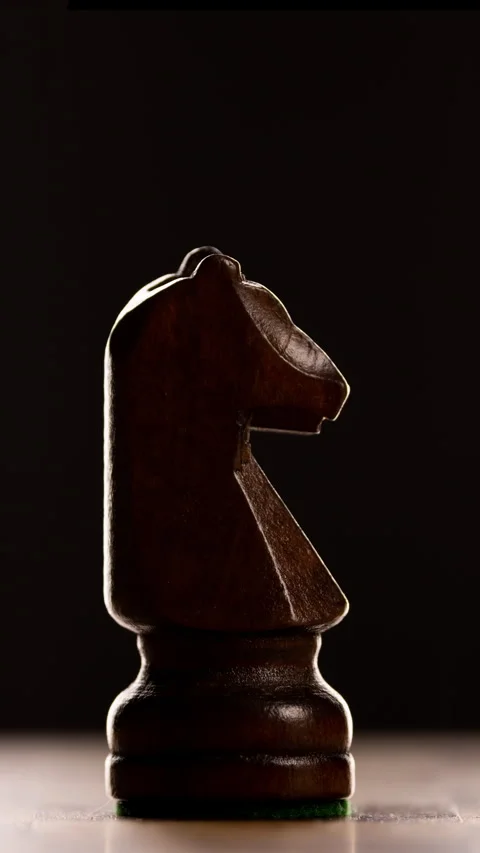 Chess pieces in vertical video Stock Footage 250086441