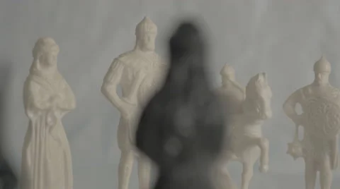 Chess pieces. White side. Stock Footage 43290489