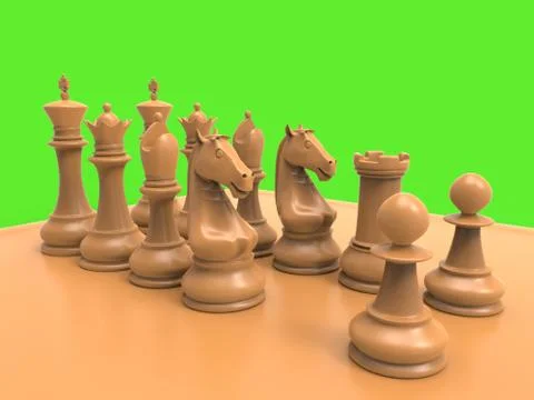 Chess piecies Stock Illustration