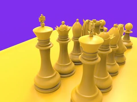 Chess piecies Stock-Illustration
