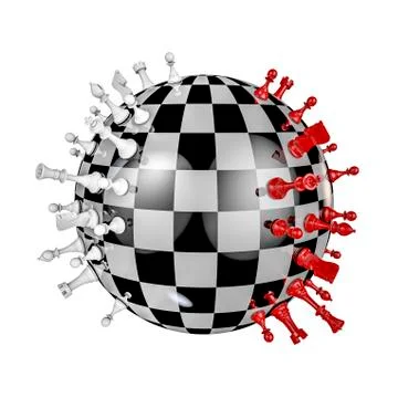 Chess planet 스톡 일러스트
