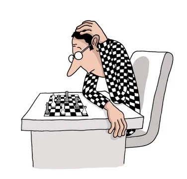 Chess player Stock Illustration