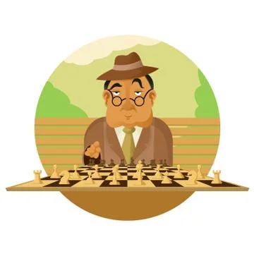 Chess Player Stock Illustration