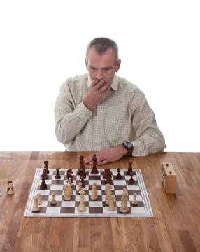 The chess player is making a big mistake Stock Photos