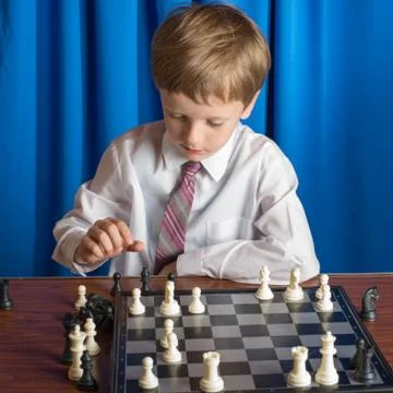 Chess player Foto stock