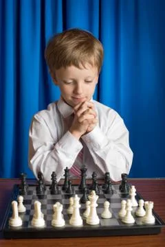 Chess player Foto stock