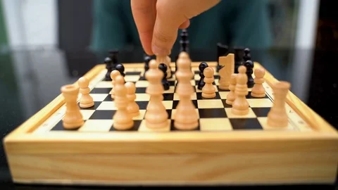 Chess Player Point of View Stock Footage 92843198