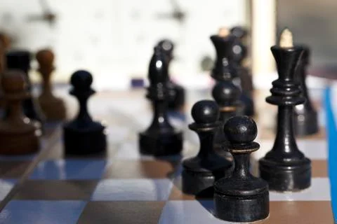 Chess. Playing time Stock Photos