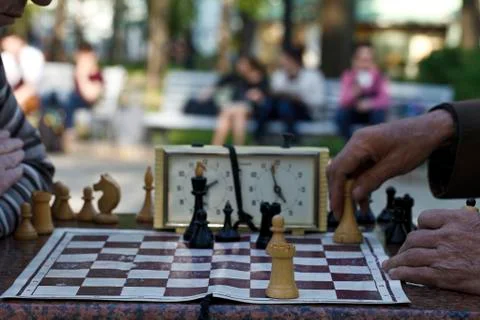 Chess. Playing time Photos