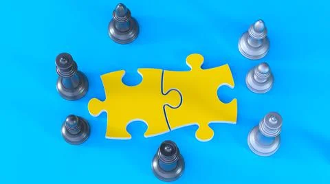 Chess puzzle Stock Photos