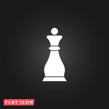 Chess queen icon Stock Illustration