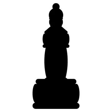 Chess queen icon. Stock Illustration