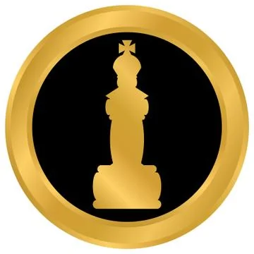 Chess queen icon. Stock Illustration