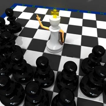 Chess religion Illustrazione stock