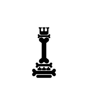 Chess rook Skeleton isolated. Deadly chess pieces bones and skulls. Illustrazione stock