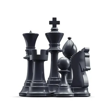 Chess set group Stock-Illustration