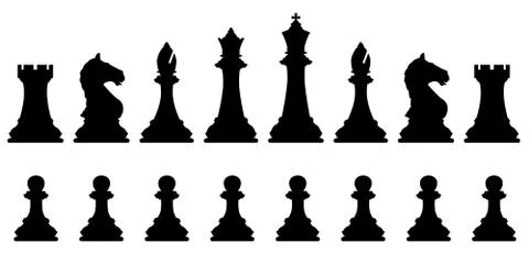 Chess set Illustrazione stock