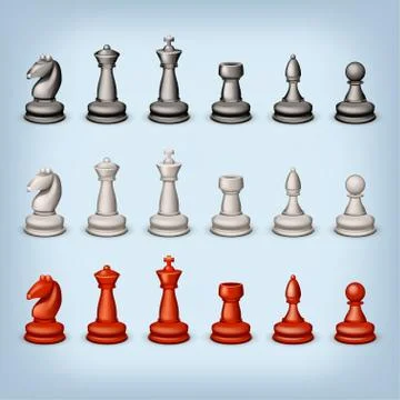 Chess set Stock Illustration