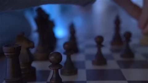 A Chess Single Player Stock Footage 110784563
