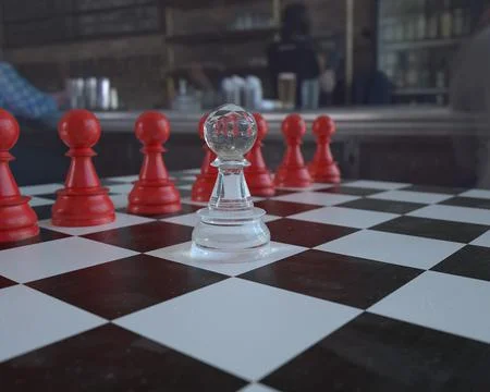 Chess soldier Stock Photos