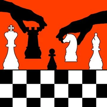 Chess strategy Stock Illustration