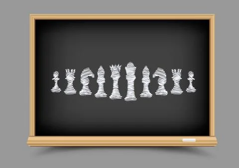 Chess strategy lesson Stock Illustration