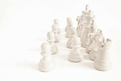 Chess strategy: points of view Stock Photos