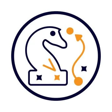 Chess strategy tactic icon Stock Illustration