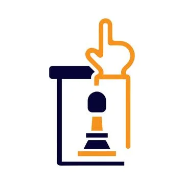 Chess strategy tactic icon Stock Illustration
