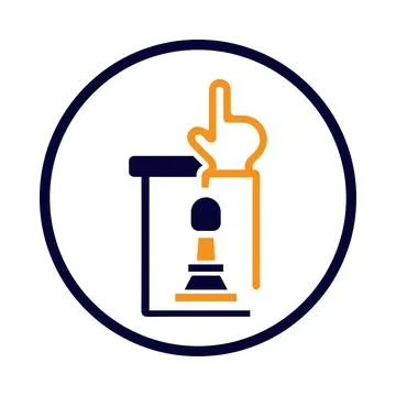 Chess strategy tactic icon Stock Illustration