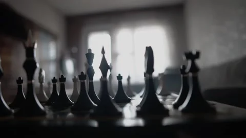 Chess is on the table Stock Footage 143188641