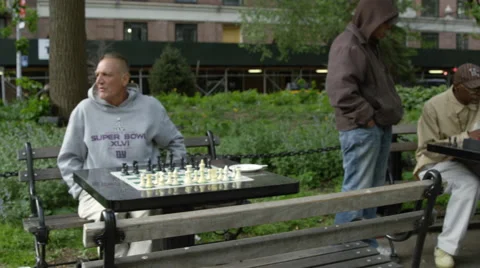 Two People Playing Chess Game First Moves Of Stock Footage SBV-309451141 -  Storyblocks