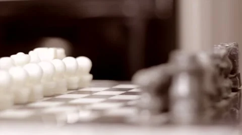 Chess tracking shot color corrected Stock Footage 7906801
