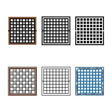 Chess variations game color icon vector Stock Illustration