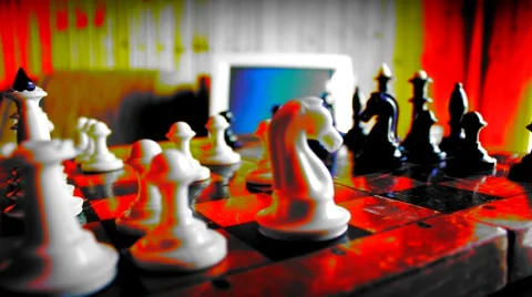 Chess for a Vj Video stock 48803917