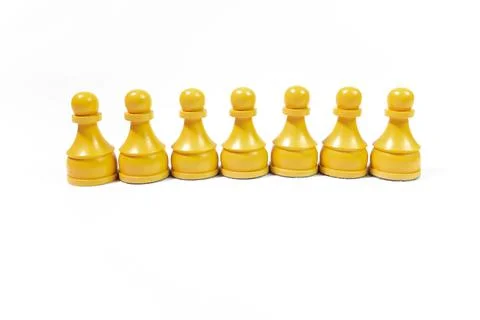 Chess on a white background. Fotos de archivo