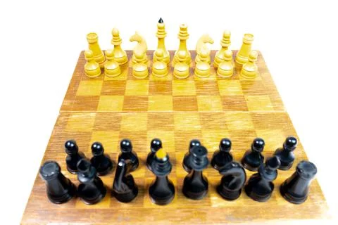 Chess on a white background. Foto stock