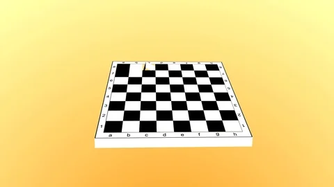 Chess.animated video.3D projection Stock Footage 80783307
