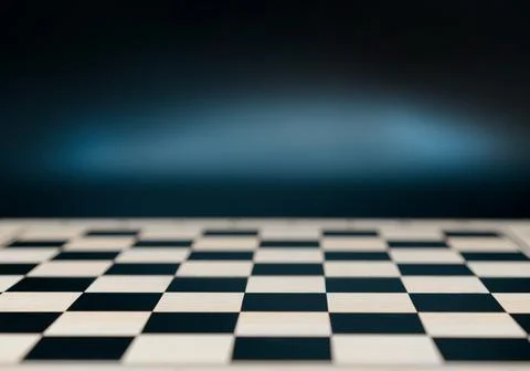 Chessboard on abstract background. Business plan or game for kid Stock Photos