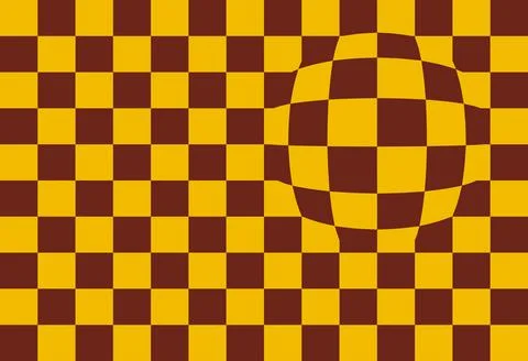 Chessboard choco fish eye background Illustrazione stock