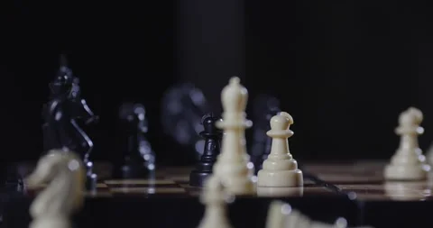 Chessboard close-up. 스톡 동영상 163417863