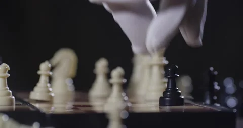 Chessboard close-up. 스톡 동영상 163417894