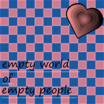 The chessboard empty world hart icon abstract images Stock Illustration